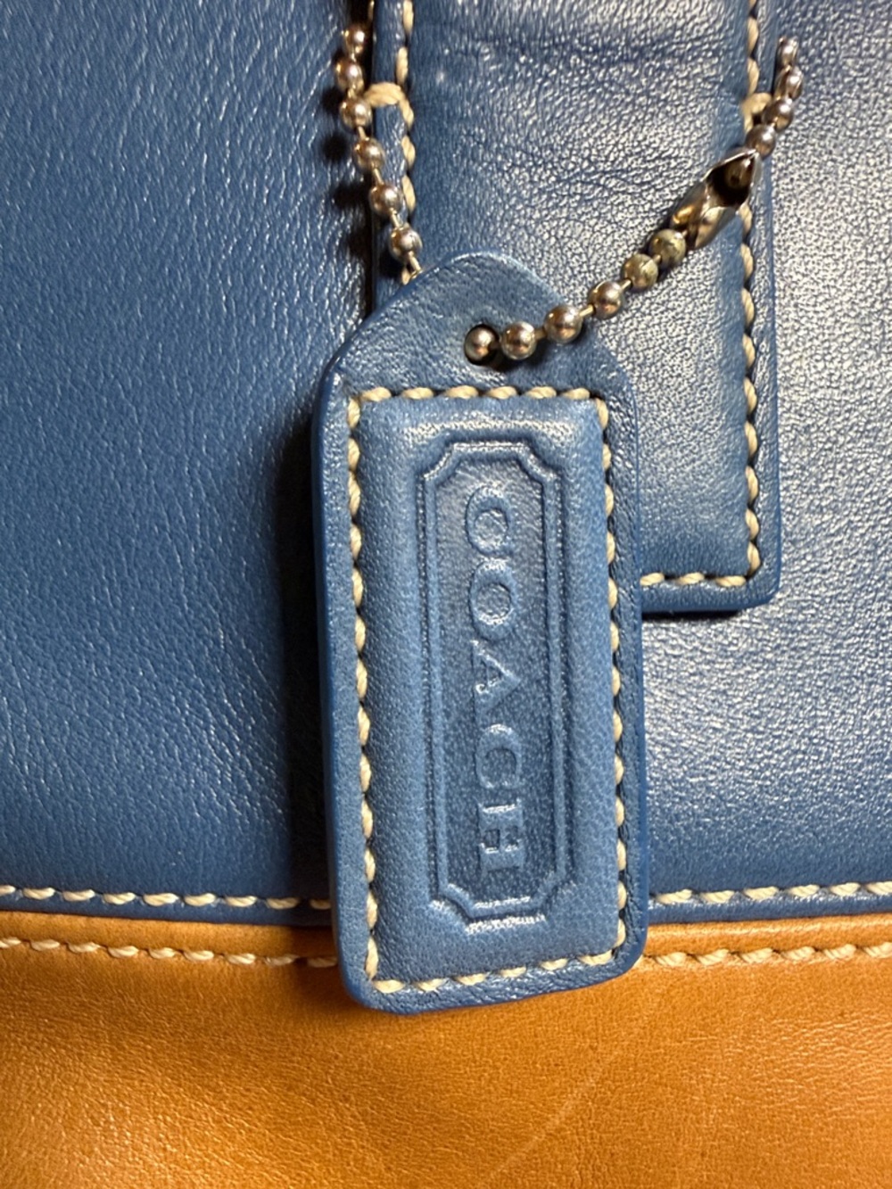 Coach vintage Rugby Stripe Tote (style #9348) - Picture 2 of 12